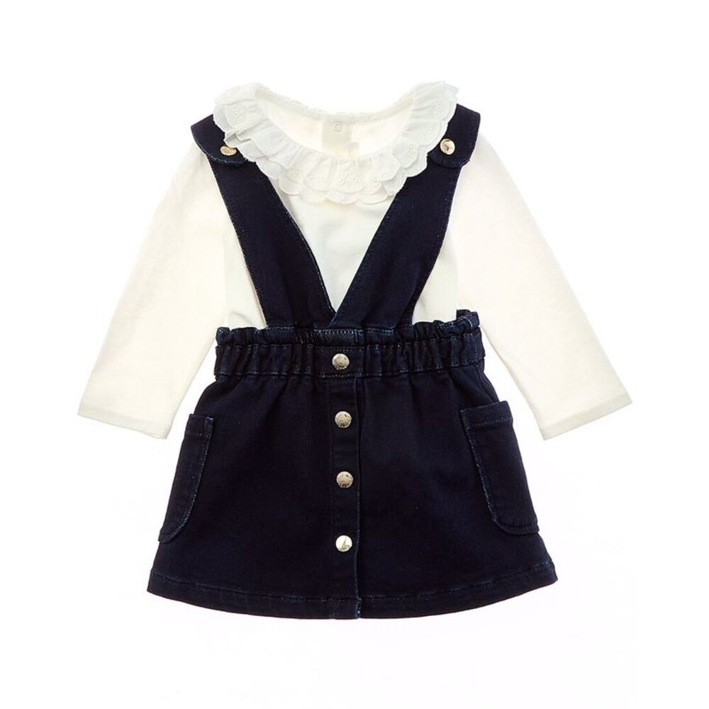 Chloé Girls  Overall Dress, Blue